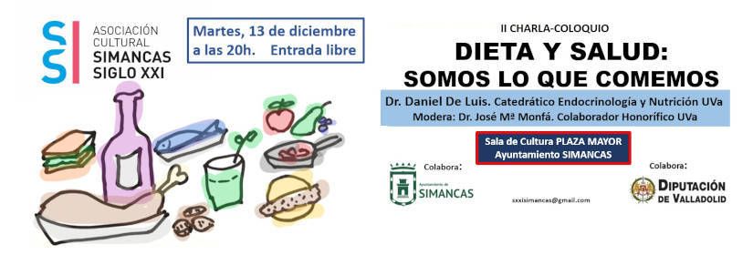 II Charla-Coloquio Dieta y Salud: Somos lo que comemos
