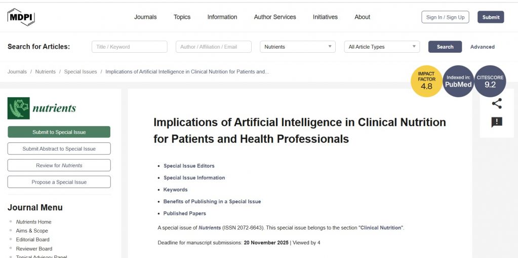 Implications of Artificial Intelligence in Clinical Nutrition and Non-Communicable Chronic Related Diseases of Obesity for Patients and Health Professionals